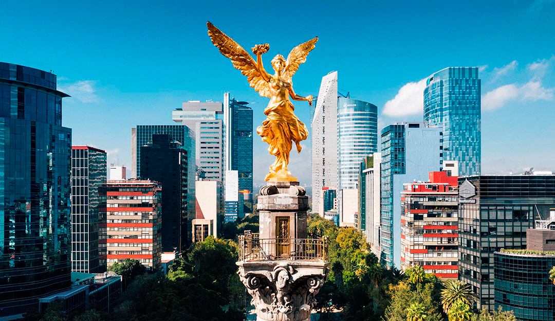 close up del Ángel de la Independencia CDMX