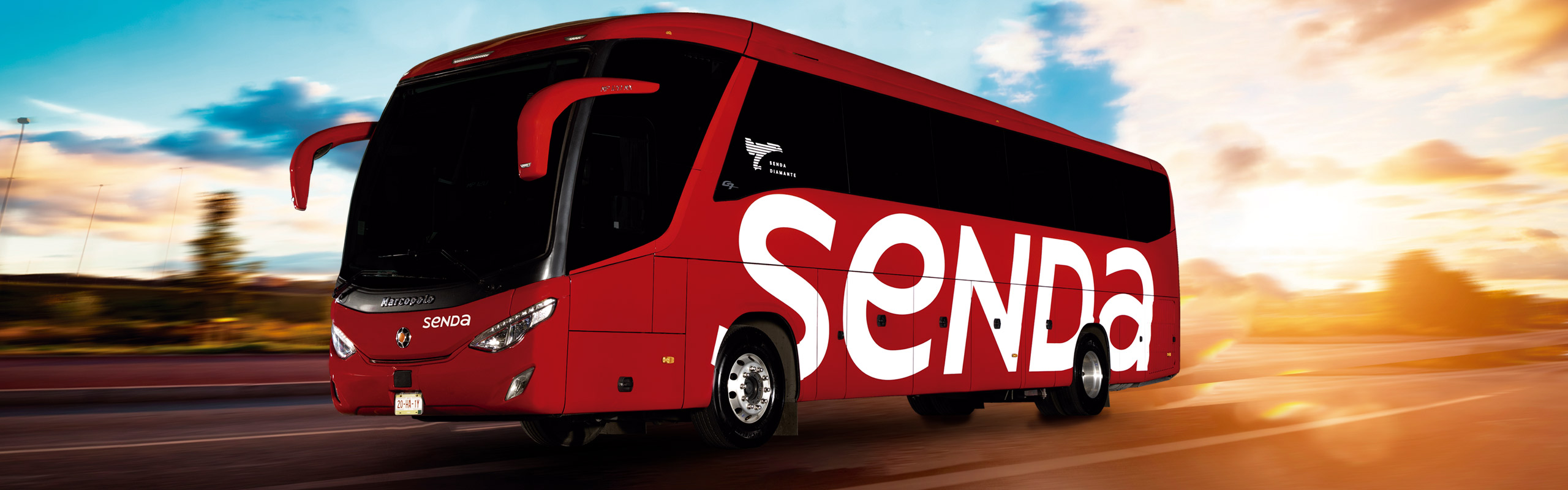 Autobús Senda en carretera