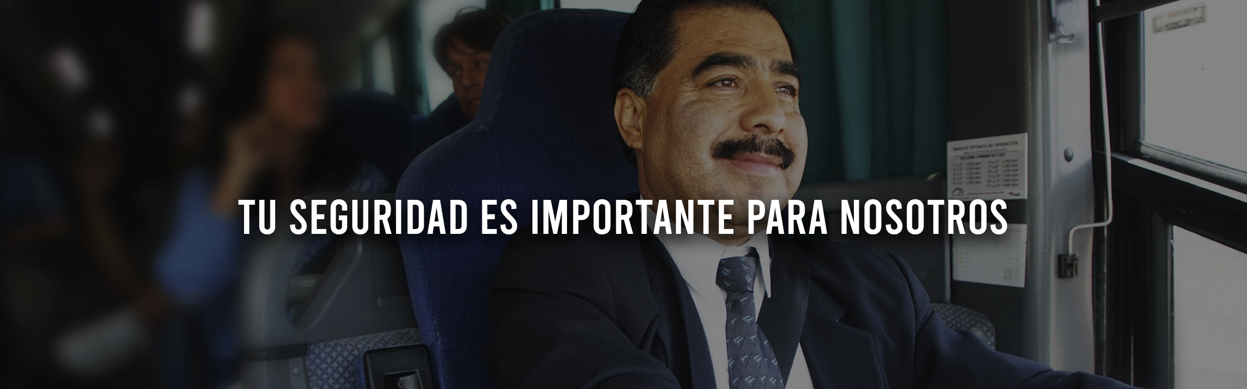 Banner chofer autobus - seguridad